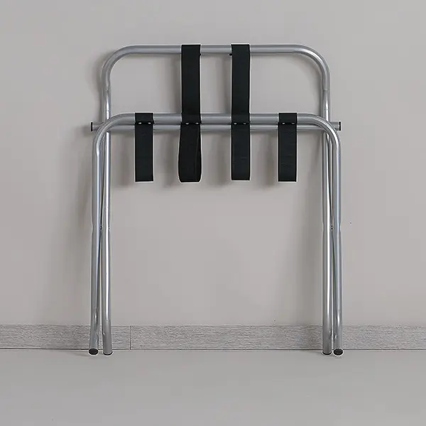 Luggage rack steel with back – Hotek Hospitality Group