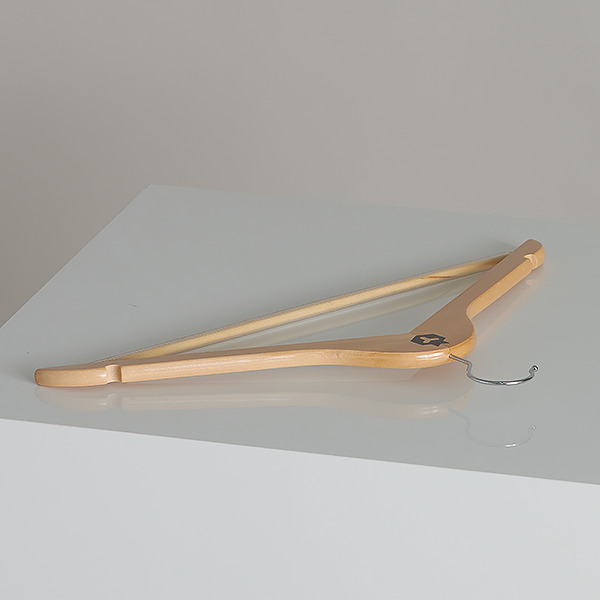 Kledinghanger anti-slip hout - naturel-1