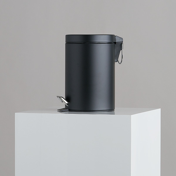 Poubelle à pédale NOIRE 3L