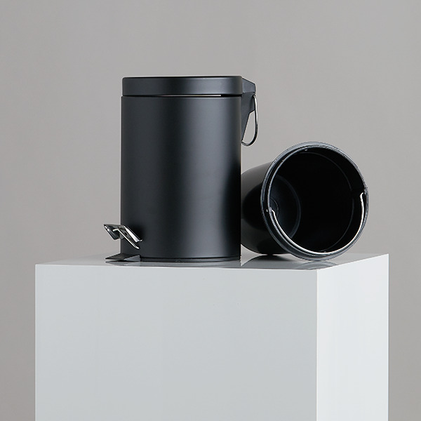 Poubelle à pédale NOIRE 3L
