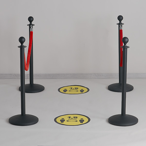 Vloersticker afstand bewaren 1,5m (rond 42cm)-2